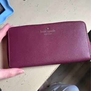 Kate Spade Mulberry Zip-Around Wallet